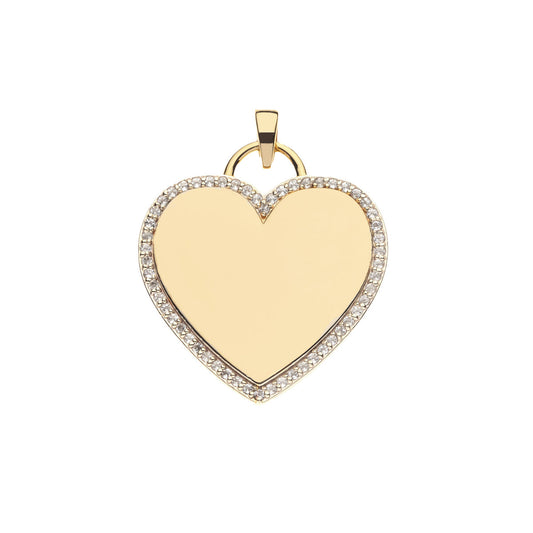 Jane Win Never Enough LOVE Heart Pendant