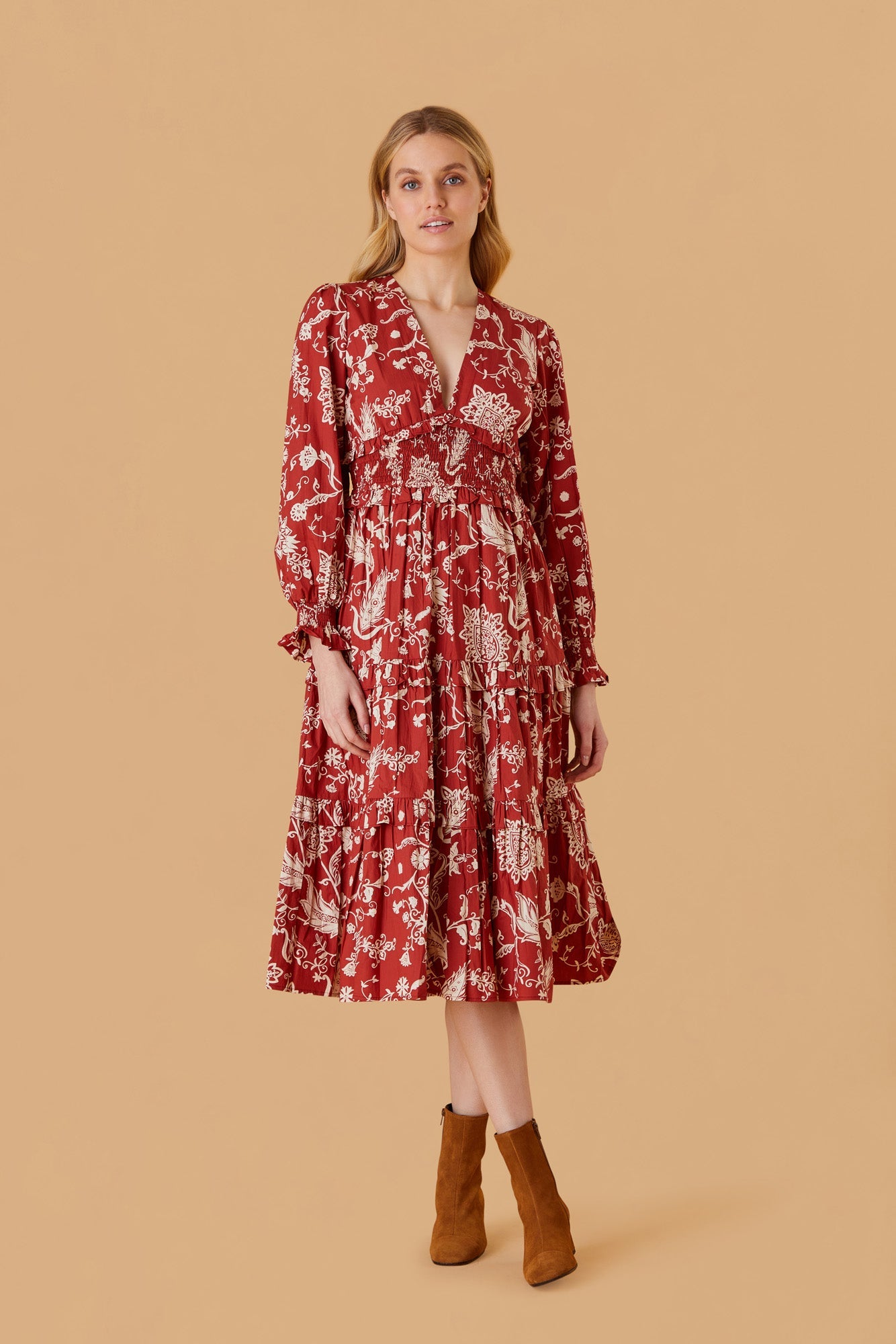 Olivia by Livro Sloan Dress in Rust