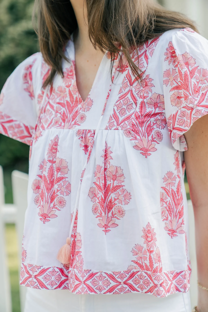 Victoria Dunn Catalina Blouse in Sunset