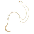 FOREVER Vineyard Crescent Moon 18-20" Adjustable Delicate Chain