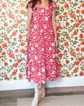 Ponte Vedra Dress - Haute Red Floral