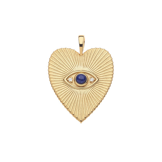 PROTECT Eye On Your Heart Pendant - 16"-18" Classic Rolo