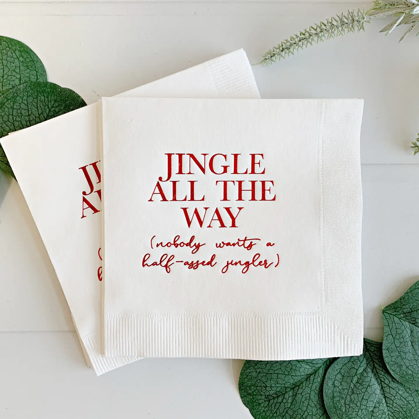 Jingle All the Way Cocktail Napkins