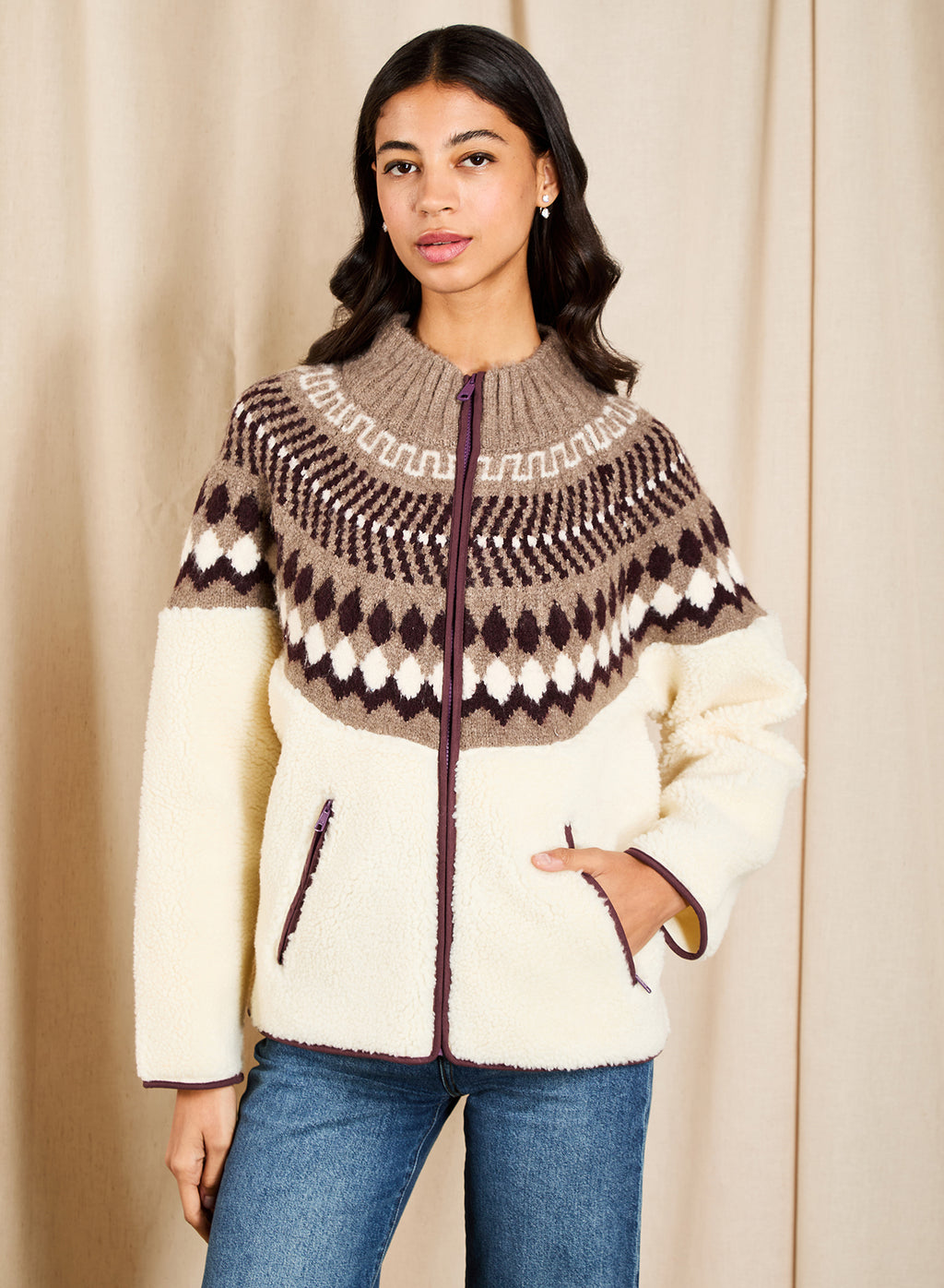 *pre order Oct 5 delivery Alaska Zip-up Sweater