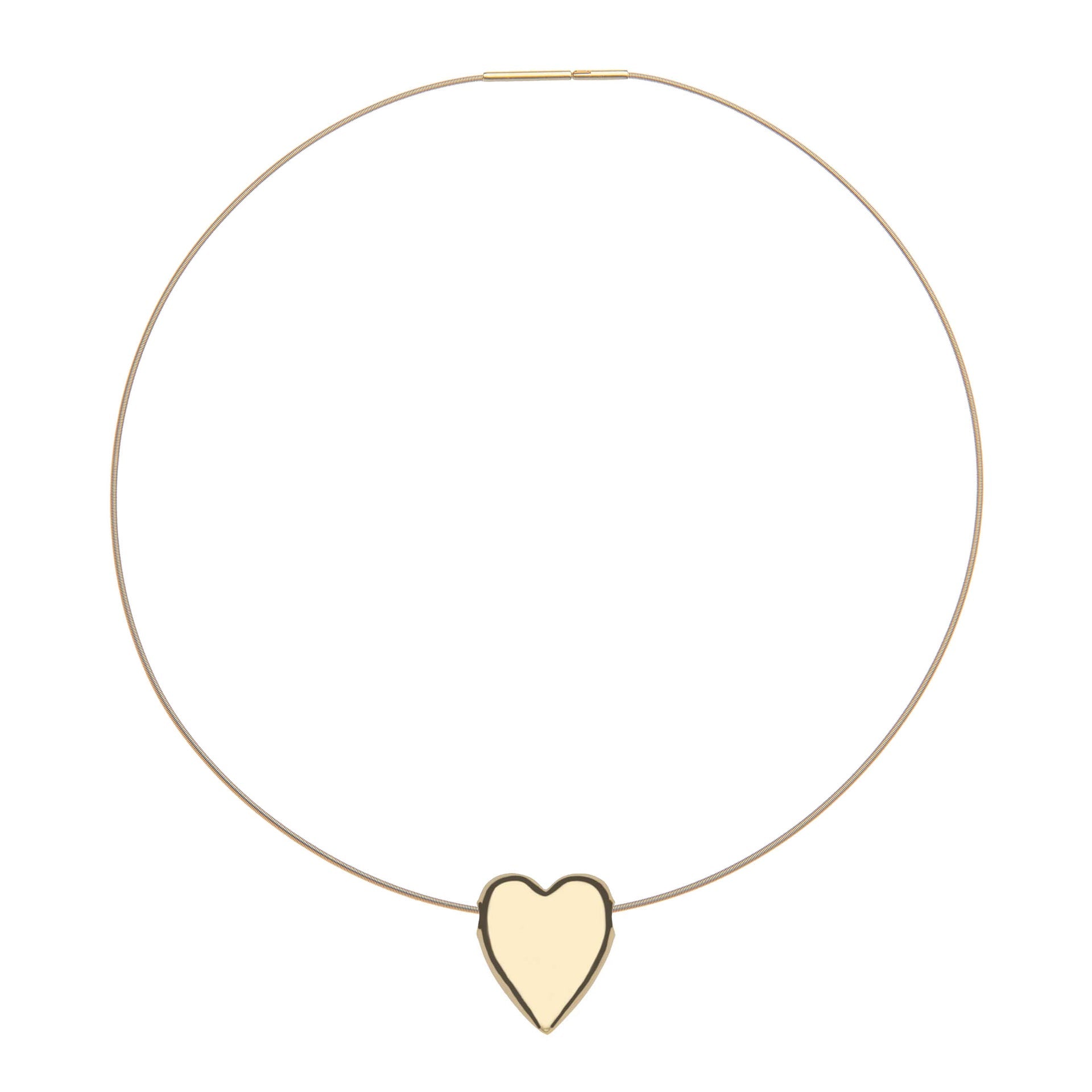 LOVE Tender Heart Love Pendant Omega Wire
