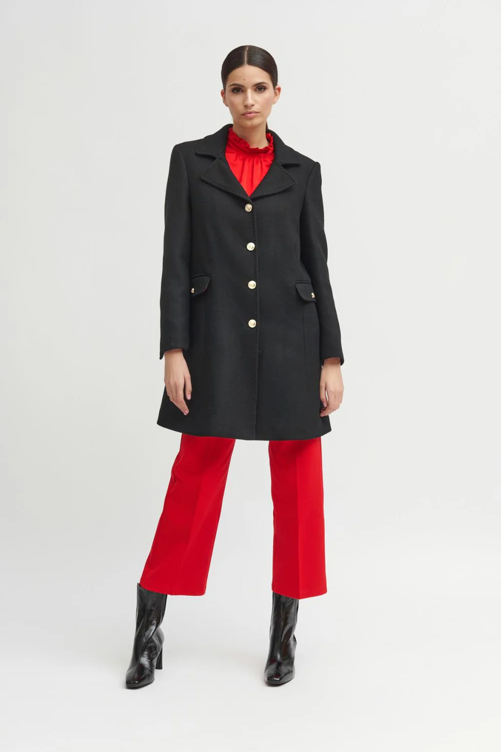 Tinta & Barilouche Navy Vinita Coat