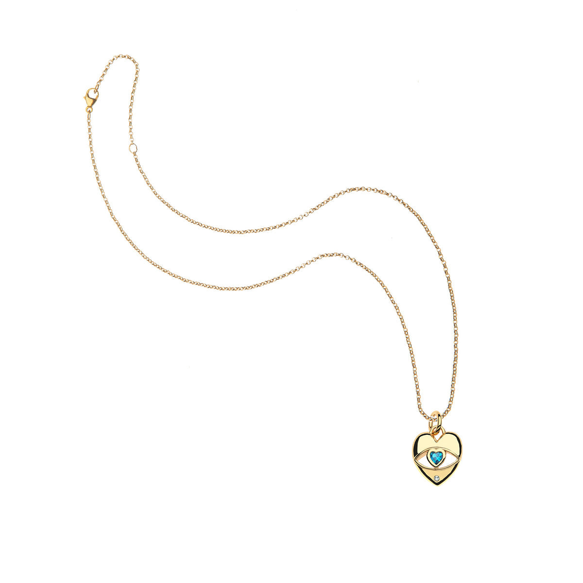 PROTECT Hold My Heart Pendant 16-18" Classic Rolo Chain