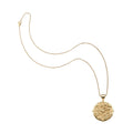 HOPE JW Small Pendant Coin 16-18" Beaded Satellite Chain