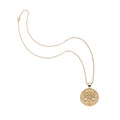 FOREVER JW Small Pendant Coin 16-18" Beaded Satellite Chain