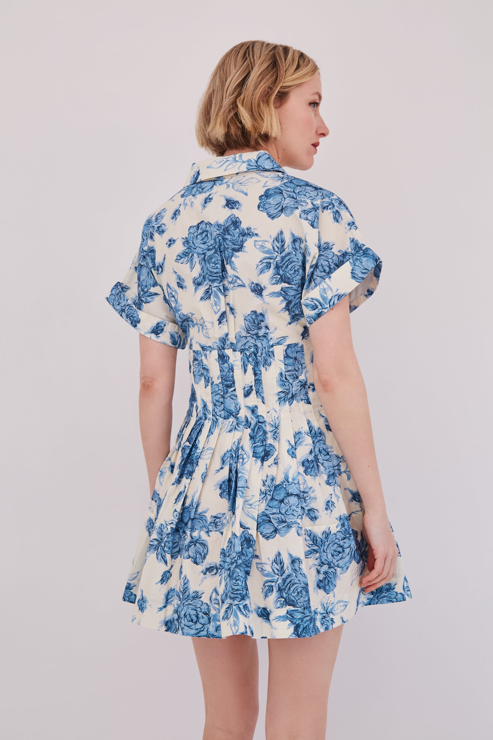 Nash Mini Dress | Tossed Floral Blue